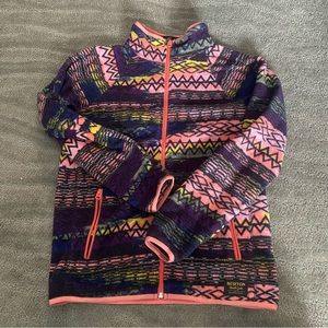 Burton retro zip fleece kids XL fits adult small